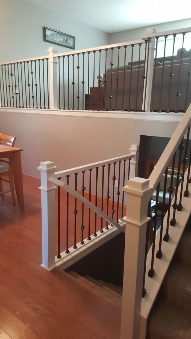 Before And After Railing Install - MyStairways