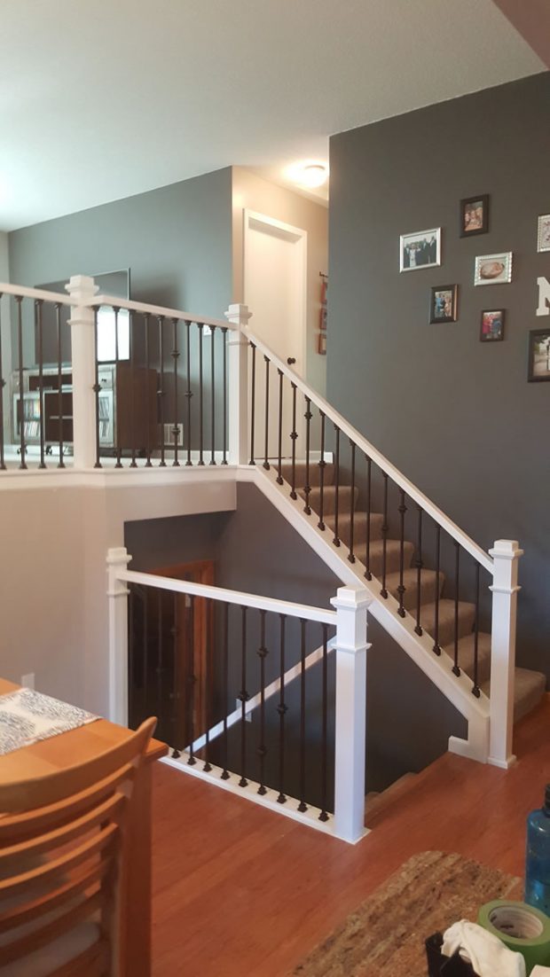 Before And After Railing Install - MyStairways