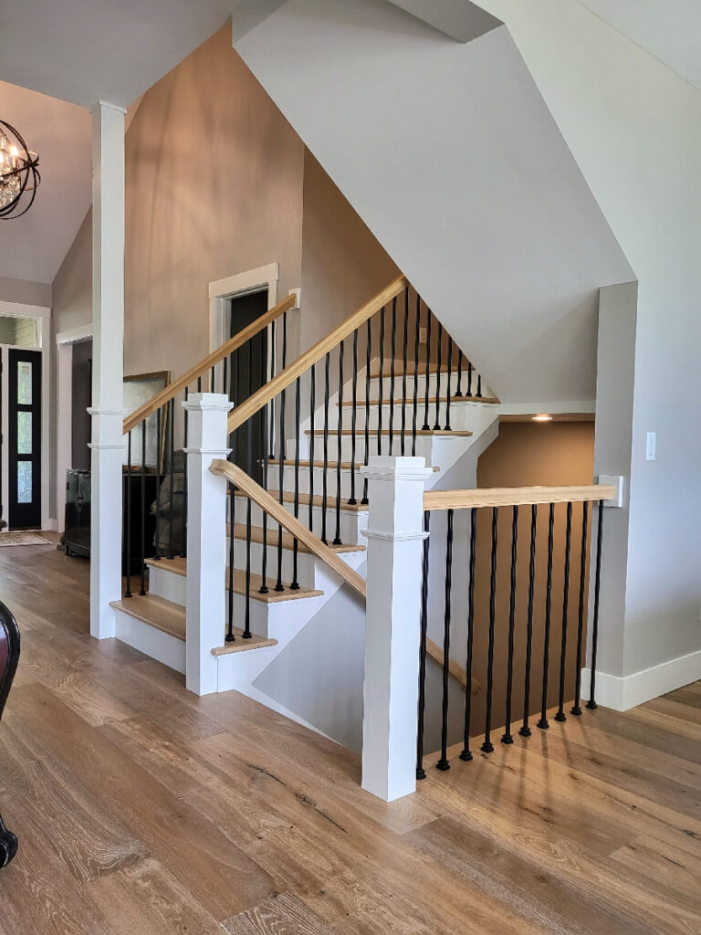 White Oak Treads and Railing - MyStairways